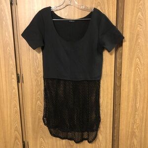 Blackheart Black Mesh Layer Top